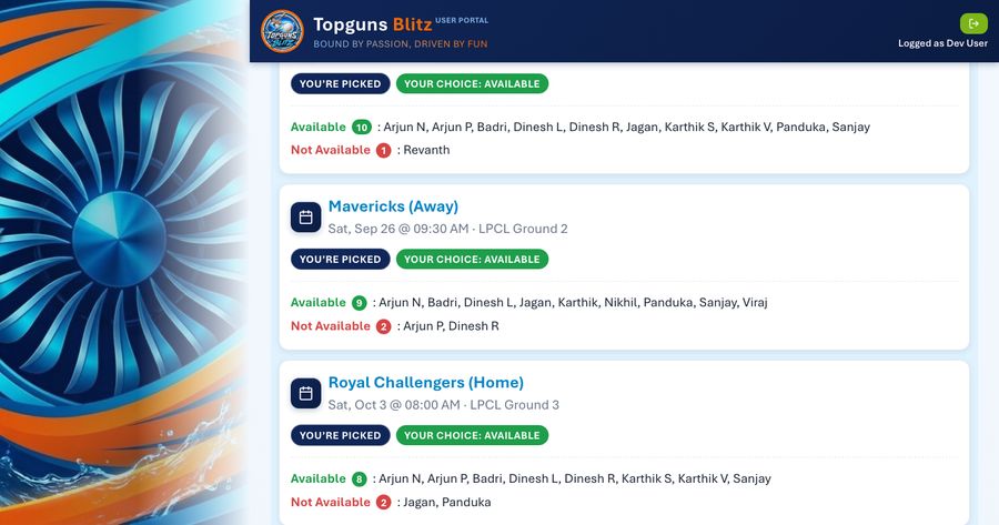 Availability in seconds